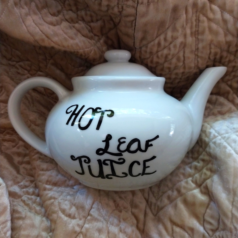 White Ceramic Teapot